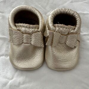 Freshly Picked Metallic Baby Moccasins